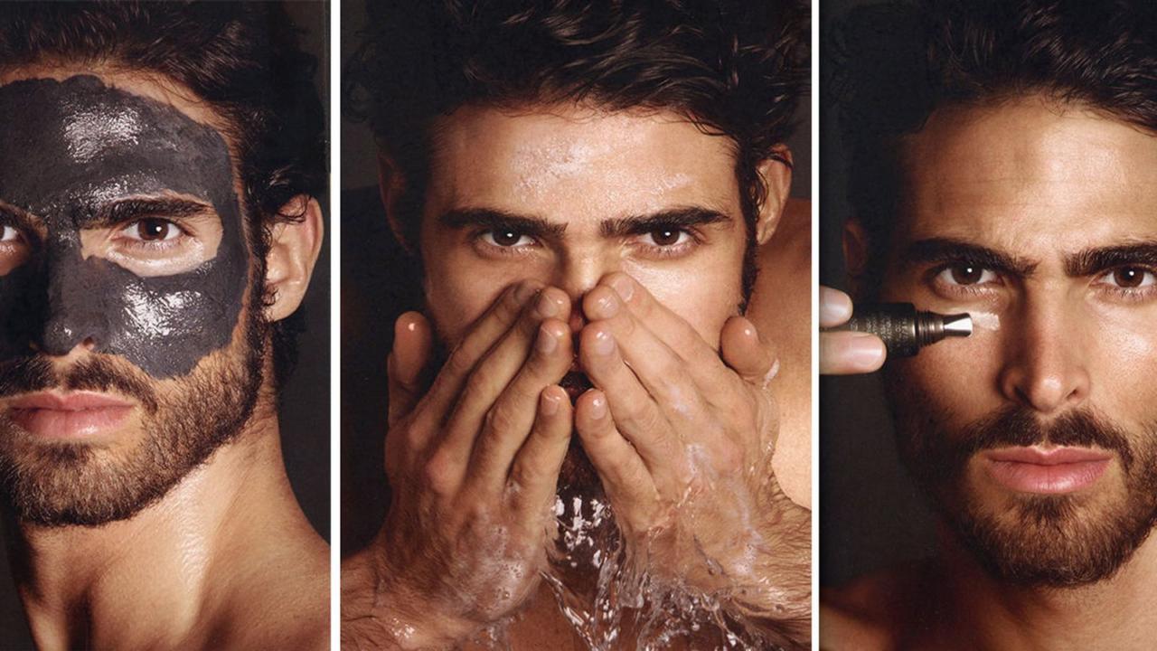rutina skincare fácil para hombres