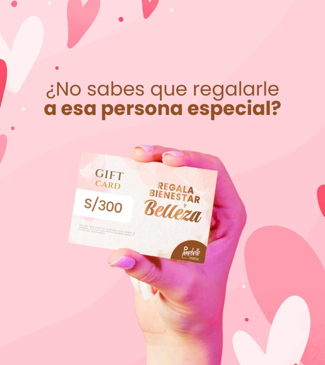 Gift card tratamientos estéticos precio