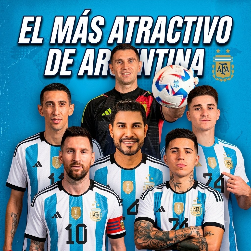 Jugadores más atractivos de Argentina Mundial 2026